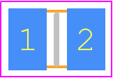 744383240047 - Würth Elektronik PCB footprint - Inductors Chip - Inductors Chip - 2.5 x 2 x 1.2 mm
