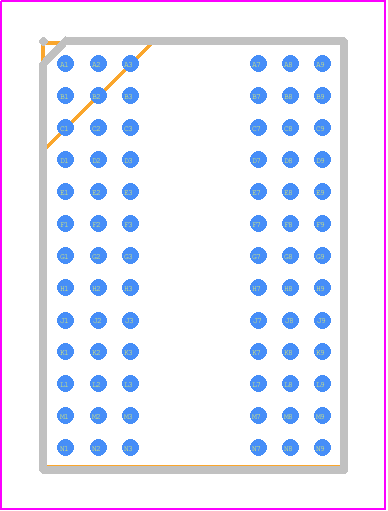 AS4C512M8D4-83BCN - Alliance Memory PCB footprint - BGA - BGA - 78-Ball FBGA Package 7.5x10.6x1.2mm(max)+
