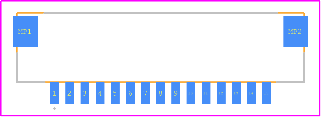 DF14A-15P-1.25H(26) - Hirose PCB footprint - Other - Other - DF14A-15P-1.25H(26)-2