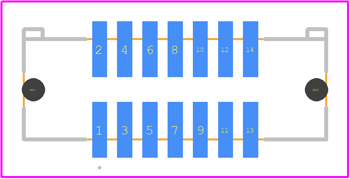 SHF-107-01-F-D-SM - SAMTEC PCB footprint - Other - Other - SHF-107-01-F-D-SM-3
