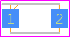 STPS1H100AFN - STMicroelectronics PCB footprint - Small Outline Diode Flat Lead - Small Outline Diode Flat Lead - SMA Flat package