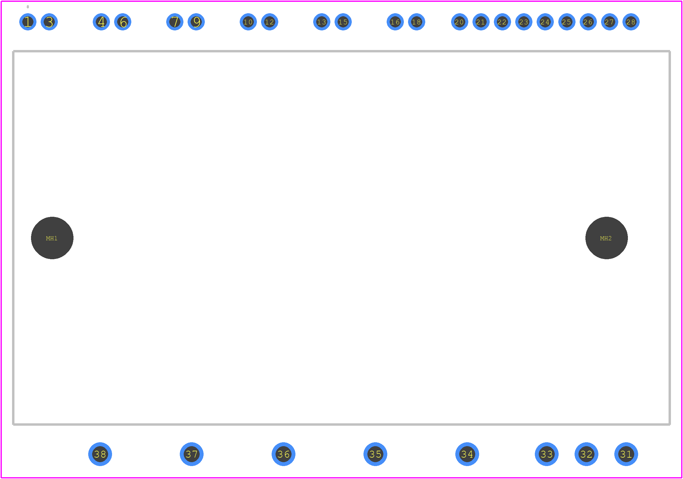 NFAM3065L4B - onsemi PCB footprint - Other - Other - DIP39, 54.5x31.0 EP−2 CASE MODGX ISSUE O_2021