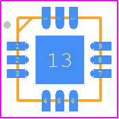 LTC2945HUD#TRPBF - Analog Devices PCB footprint - Quad Flat No-Lead - Quad Flat No-Lead - UD Package 12-Lead Plastic QFN (3mm × 3mm)-1