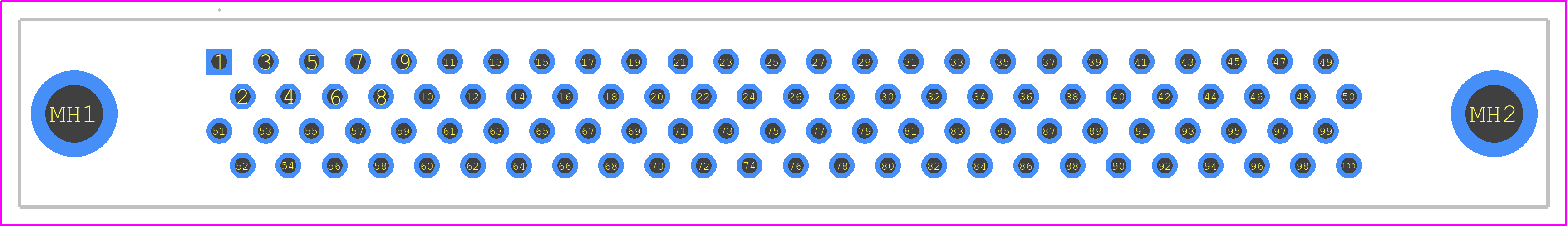 5749085-9 - TE Connectivity PCB footprint - Other - Other - 5749085-9-2