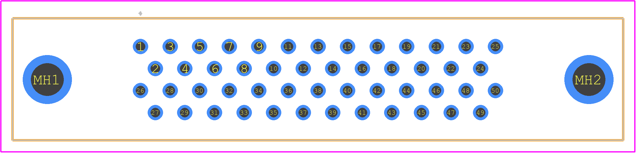 60110505202 - HARTING PCB footprint - Other - Other - 60110505202-1