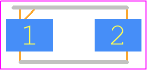 M2 - Diotec PCB footprint - Diodes Moulded - Diodes Moulded - M2