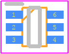 NTJD4105CT1G - onsemi PCB footprint - SOT23 (6-Pin) - SOT23 (6-Pin) - SOT−363 (Pb−Free)