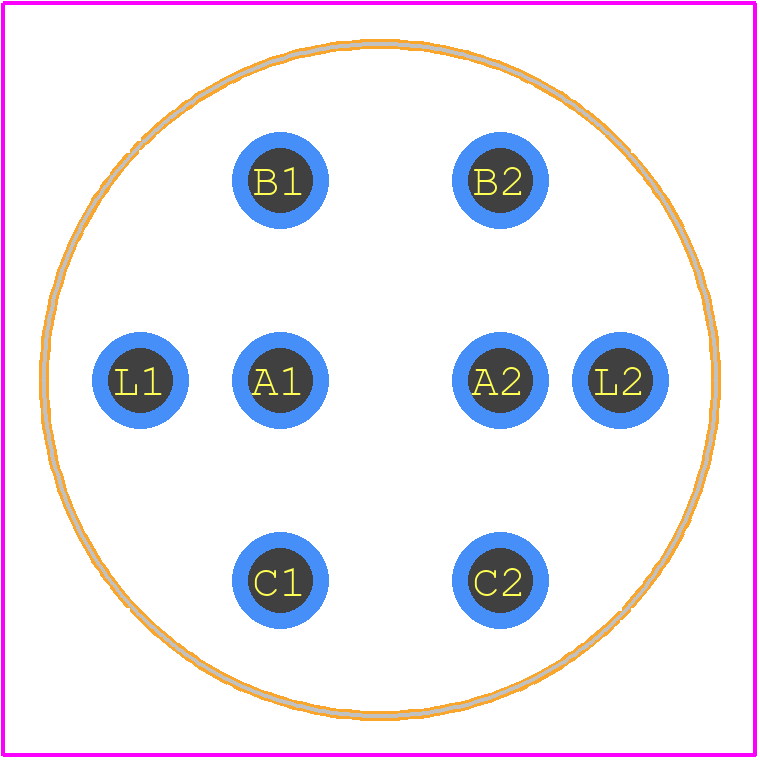 AL-C6V - Idec PCB footprint - Other - Other - AL-C6V-4