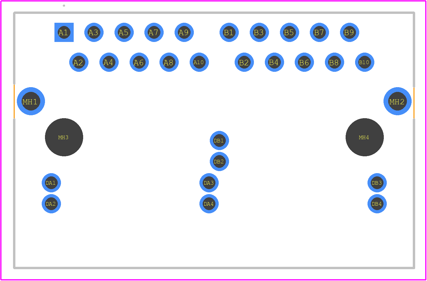 6610005-6 - TRP Connector PCB footprint - Other - Other - 6610005-6-2