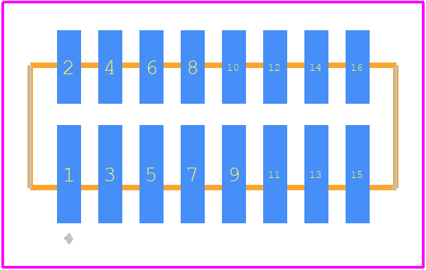 87437-0863 - Molex PCB footprint - Other - Other - 87437-0863-3