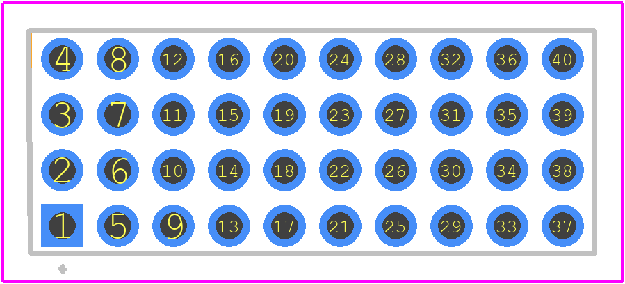 PTHF-110-02-G-Q-368 - SAMTEC PCB footprint - Other - Other - PTHF-110-02-G-Q-368-1