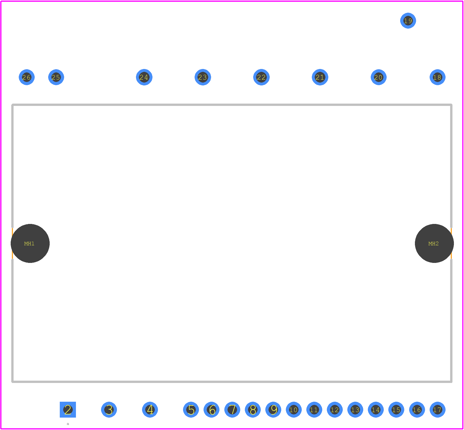 STGIB10CH60TS-E - STMicroelectronics PCB footprint - Other - Other - SDIP2B-26L type E