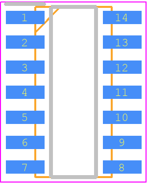 SP3491EN-L/TR - MaxLinear, Inc. PCB footprint - Small Outline Packages - Small Outline Packages - 14 pin soic
