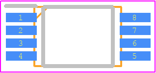 AT25256B-XHL-B - Microchip PCB footprint - Small Outline Packages - Small Outline Packages - 8A2
