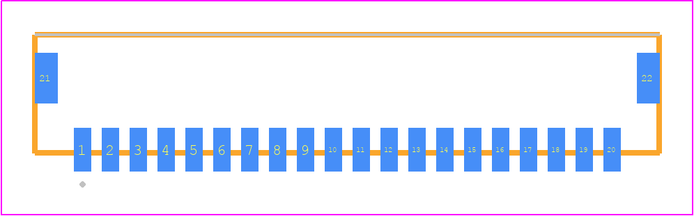 T1M-20-F-SV-L - SAMTEC PCB footprint - Other - Other - T1M-20-X-SV-L