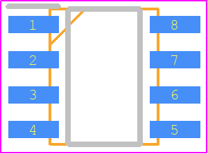 ATTINY25V-10SSU - Microchip PCB footprint - SOT23 (8-Pin) - SOT23 (8-Pin) - S8S1