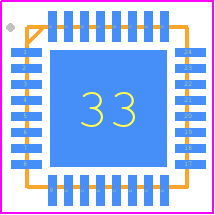ATXMEGA8E5-M4U - Microchip PCB footprint - Quad Flat No-Lead - Quad Flat No-Lead - 32MA 4x4 UQFN