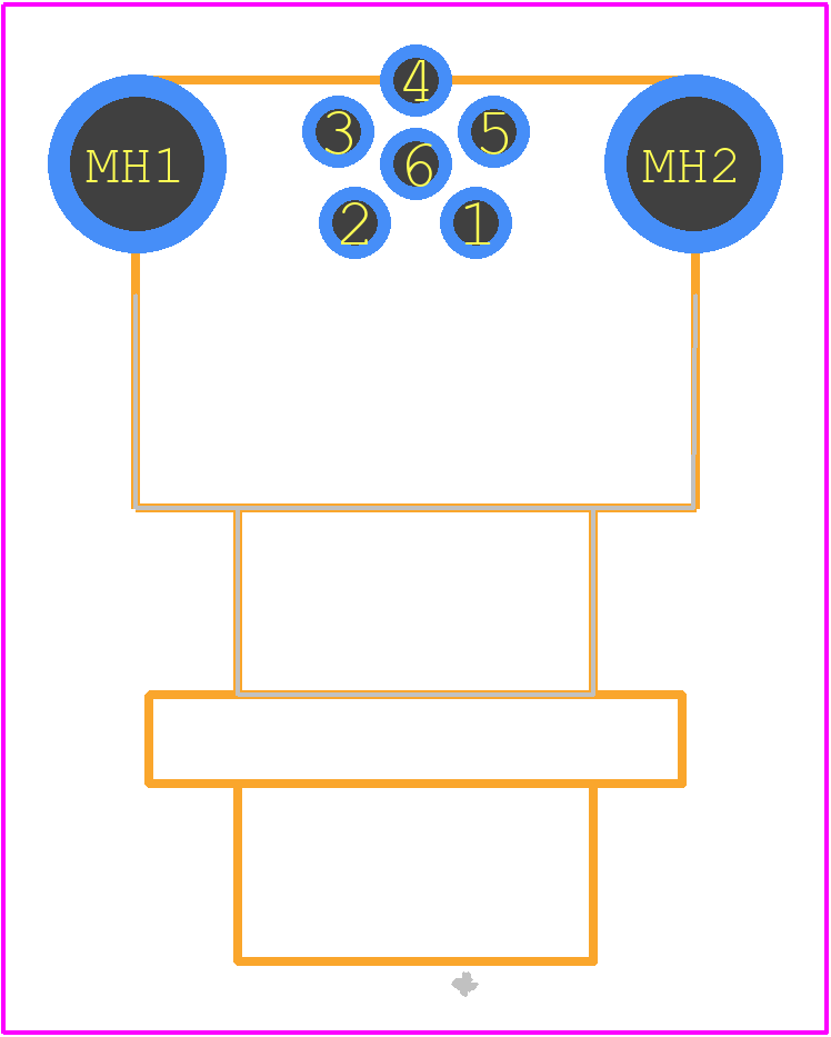 09 3422 82 06 - Binder PCB footprint - Other - Other - 09 3422 82 06-4