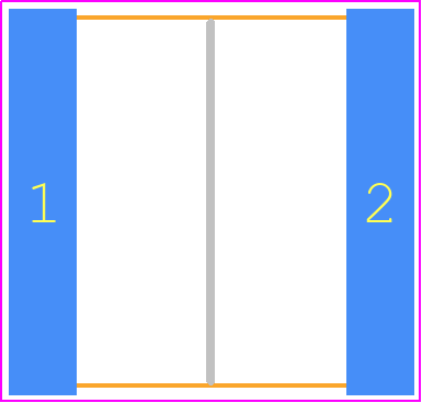 3333B103M402NW - Knowles PCB footprint - Capacitor Chip Non-polarised - Capacitor Chip Non-polarised - 3333