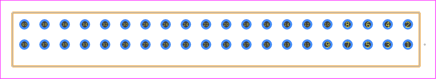 S2M-120-01-F-D - SAMTEC PCB footprint - Other - Other - S2M-120-01-Y-D