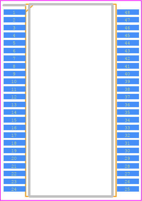 74ALVT16373DL,118 - Nexperia PCB footprint - Small Outline Packages - Small Outline Packages - SOT370-1