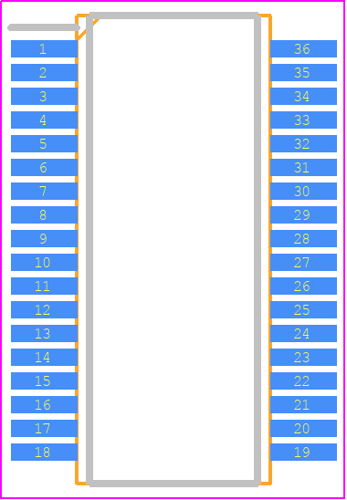 LTC1960CG#PBF - Analog Devices PCB footprint - Small Outline Packages - Small Outline Packages - G Package 36-Lead Plastic SSOP (5.3mm)