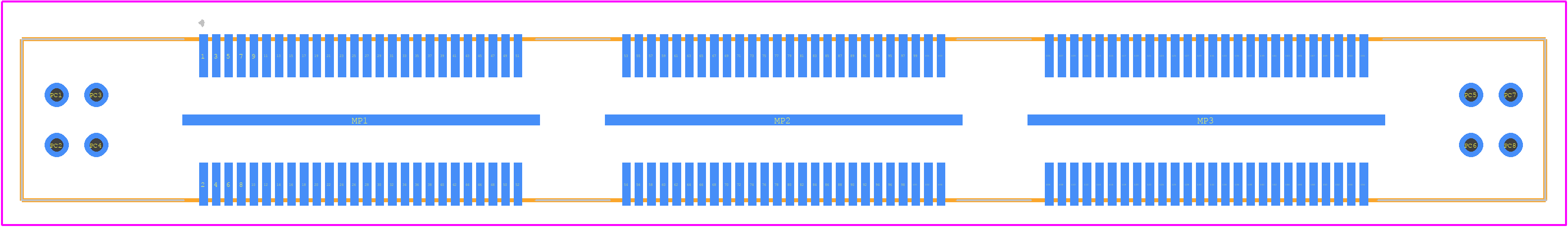 QFS-078-04.25-L-D-PC4 - SAMTEC PCB footprint - Other - Other - QFS-078-04.25-L-D-PC4-1