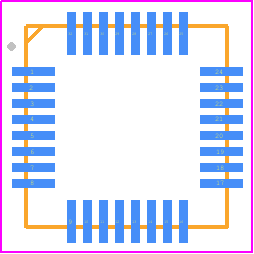 RAA230409GNP - Renesas Electronics PCB footprint - Quad Flat No-Lead - Quad Flat No-Lead - 32-pin VQFN