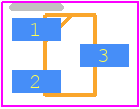 DTC144EUBTL - ROHM Semiconductor PCB footprint - SOT23 (3-Pin) - SOT23 (3-Pin) - SOT-323FL SC-85 (UMT3f)