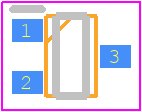 DTC623TUT106 - ROHM Semiconductor PCB footprint - SOT23 (3-Pin) - SOT23 (3-Pin) - UMT3 <SC-70>