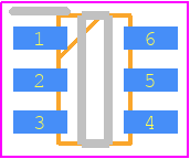 IMN10T108 - ROHM Semiconductor PCB footprint - SOT23 (6-Pin) - SOT23 (6-Pin) - (SOT-457 SC-74 SMD6)