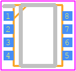 RQ1A070ZPTR - ROHM Semiconductor PCB footprint - SO Transistor Flat Lead - SO Transistor Flat Lead - TSMT8