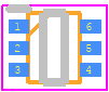 SSM6N36FE(TE85L,F) - Toshiba PCB footprint - SO Transistor Flat Lead - SO Transistor Flat Lead - 2-2N1A