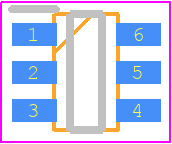 TPF140-TR - 3Peak Incorporated PCB footprint - SOT23 (6-Pin) - SOT23 (6-Pin) - SOT23