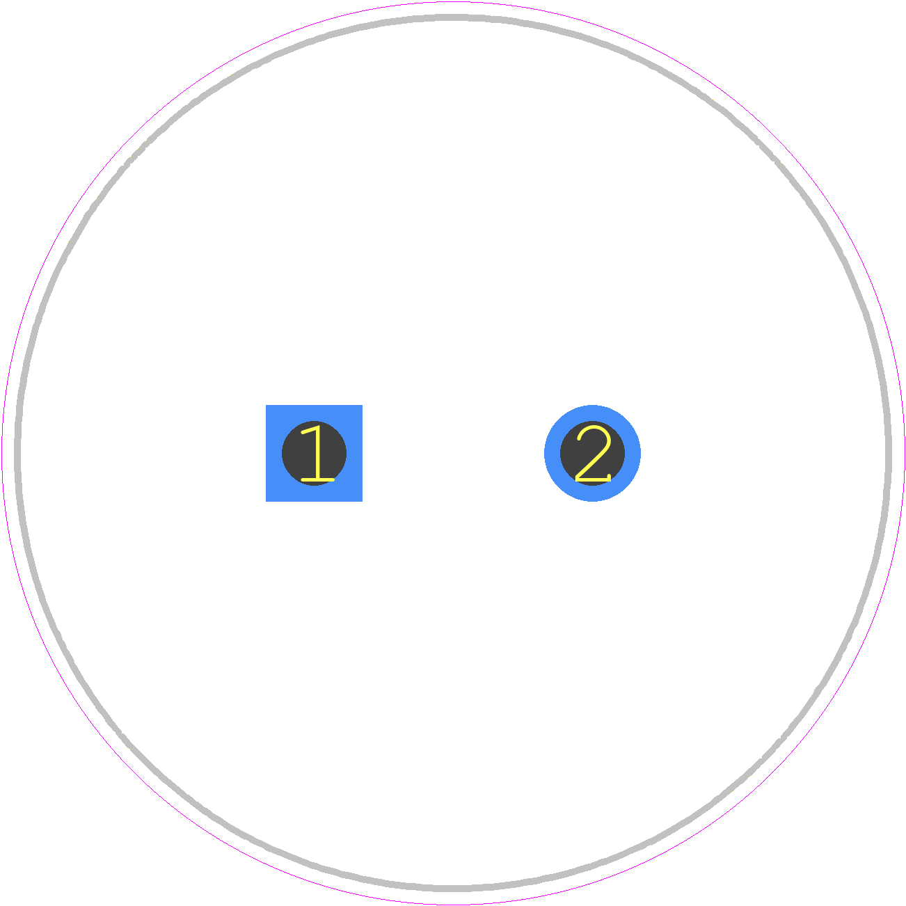 LGL2G681MELB45 - Nichicon PCB footprint - Capacitor, Polarized Radial Diameter - Capacitor, Polarized Radial Diameter - LGL (30x40)