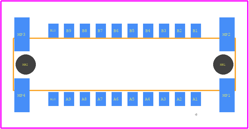 254415 - TE Connectivity PCB footprint - Other - Other - 254415-12