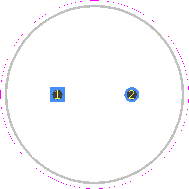 UCP2W151MHD - Nichicon PCB footprint - Capacitor, Polarized Radial Diameter - Capacitor, Polarized Radial Diameter - 18*40  1