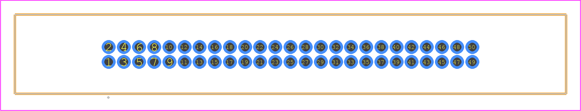 EHF-125-01-L-D - SAMTEC PCB footprint - Other - Other - EHF-125-01-XX-D