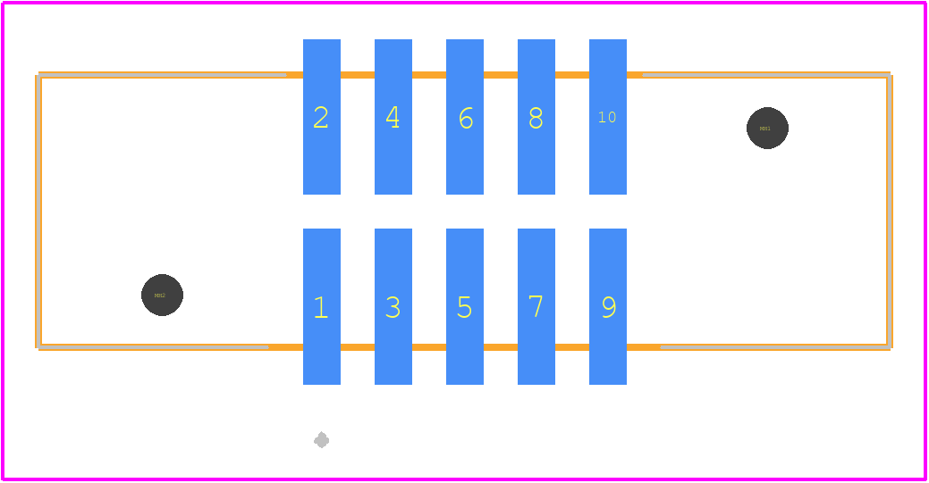 EHT-105-01-S-D-SM-LC - SAMTEC PCB footprint - Other - Other - EHT-105-01-S-D-SM-LC-1