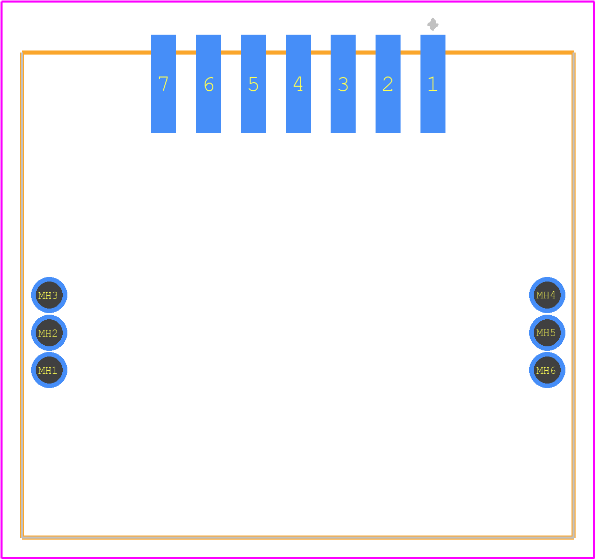 MX34R07HF4T - JAE PCB footprint - Other - Other - MX34R07HF4T-3