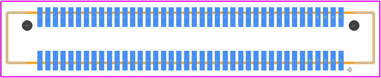 LSS-140-01-L-DV-A - SAMTEC PCB footprint - Other - Other - LSS-140-01-L-DV-A-1