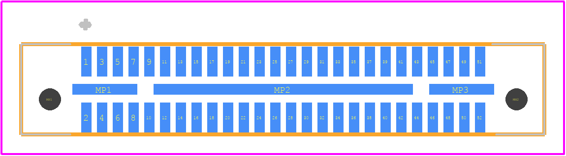 QRM8-026-02.0-L-D-A - SAMTEC PCB footprint - Other - Other - QRM8-026-02.0-L-D-A-1