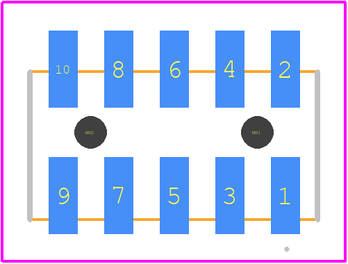 S2M-105-02-L-D - SAMTEC PCB footprint - Other - Other - S2M-105-02-L-D-2