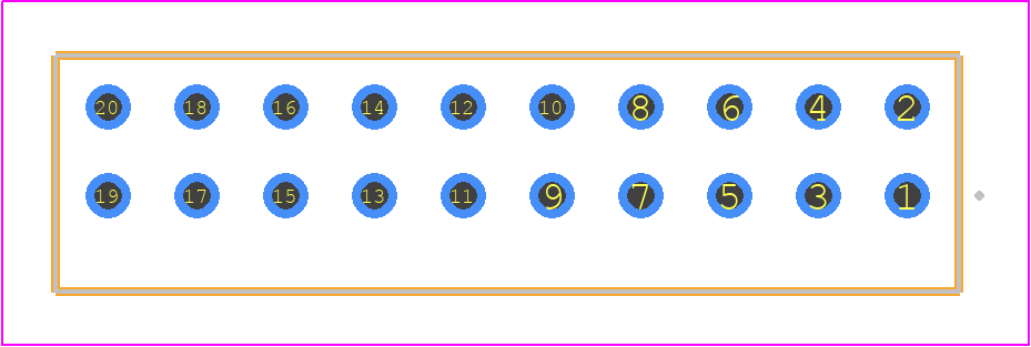 S2M-110-01-L-D - SAMTEC PCB footprint - Other - Other - S2M-110-01-Y-D