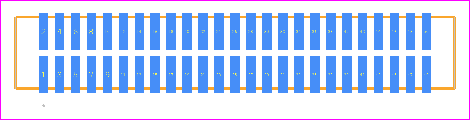 TFM-125-02-L-D - SAMTEC PCB footprint - Other - Other - TFM-125-ZZ-XXX-D