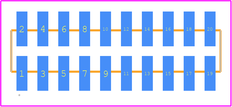 TMM-110-01-L-D-SM - SAMTEC PCB footprint - Other - Other - TMM-110-01-L-D-SM-2