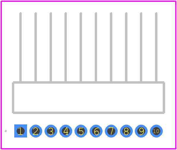 TMS-110-01-S-S-RA - SAMTEC PCB footprint - Other - Other - TMS-110-01-S-S-RA-3