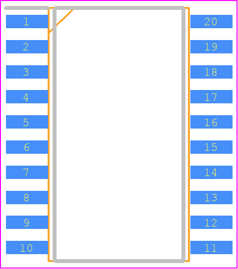 HT12D-20SOP - Holtek PCB footprint - Small Outline Packages - Small Outline Packages - 20-pin SSOP (300mil)_2024