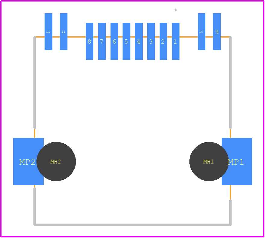 RJCSE-538A-01 - Amphenol PCB footprint - Other - Other - RJCSE-538A-01-2