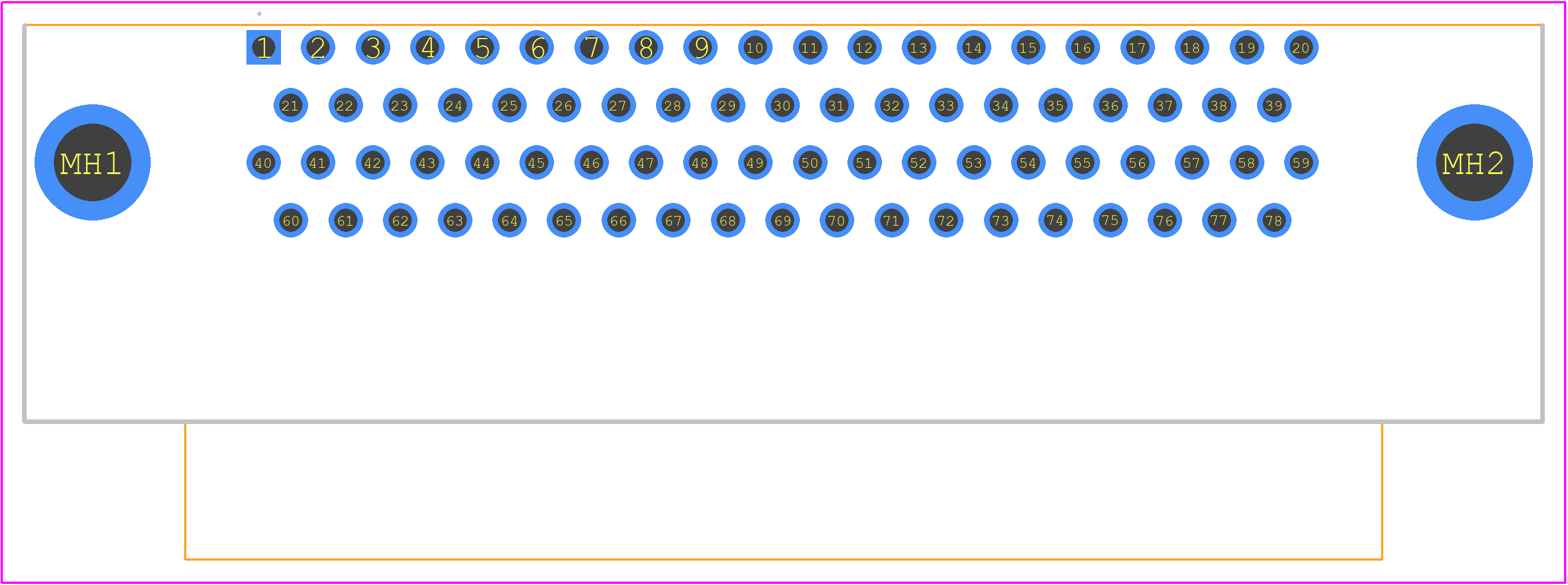 09565625812 - HARTING PCB footprint - Other - Other - 09565625812-1